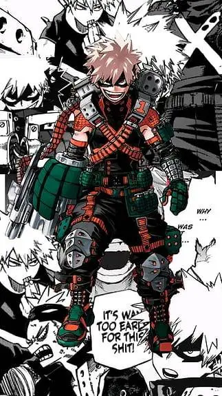 ai character: Katsuki bakugo☆♡ background