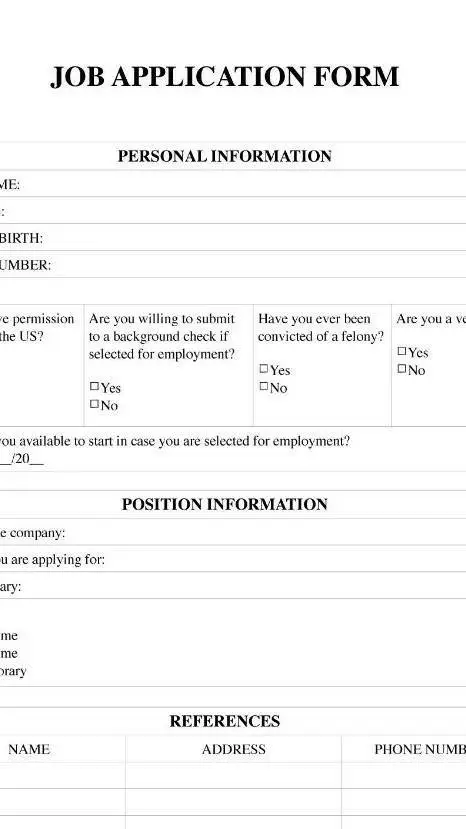ai character: job application background