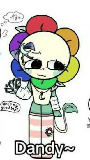 ai character: Dandy but as girl background