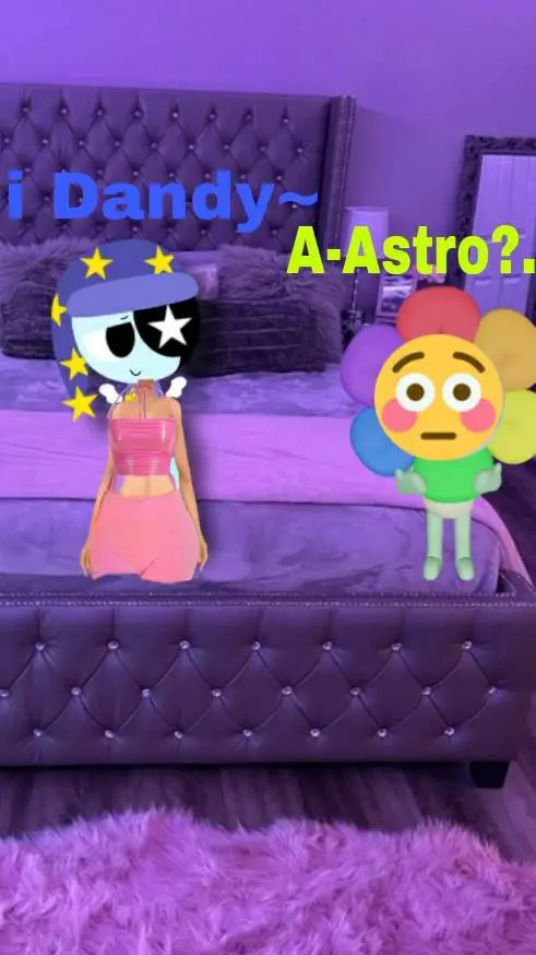 ai character: Astro x Dandy  background