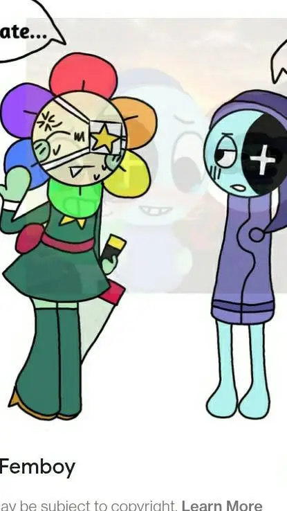 ai character: Dandy vs Astro background