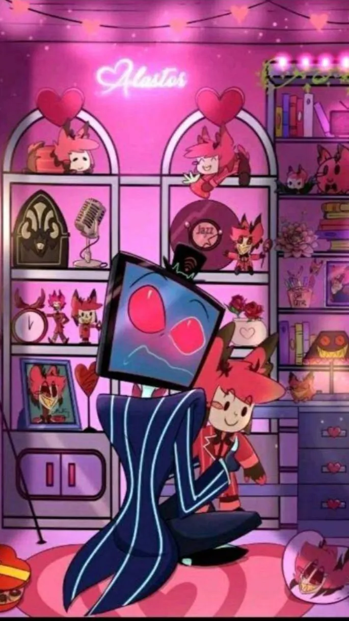 ai character: RADIOSTATICCCC background