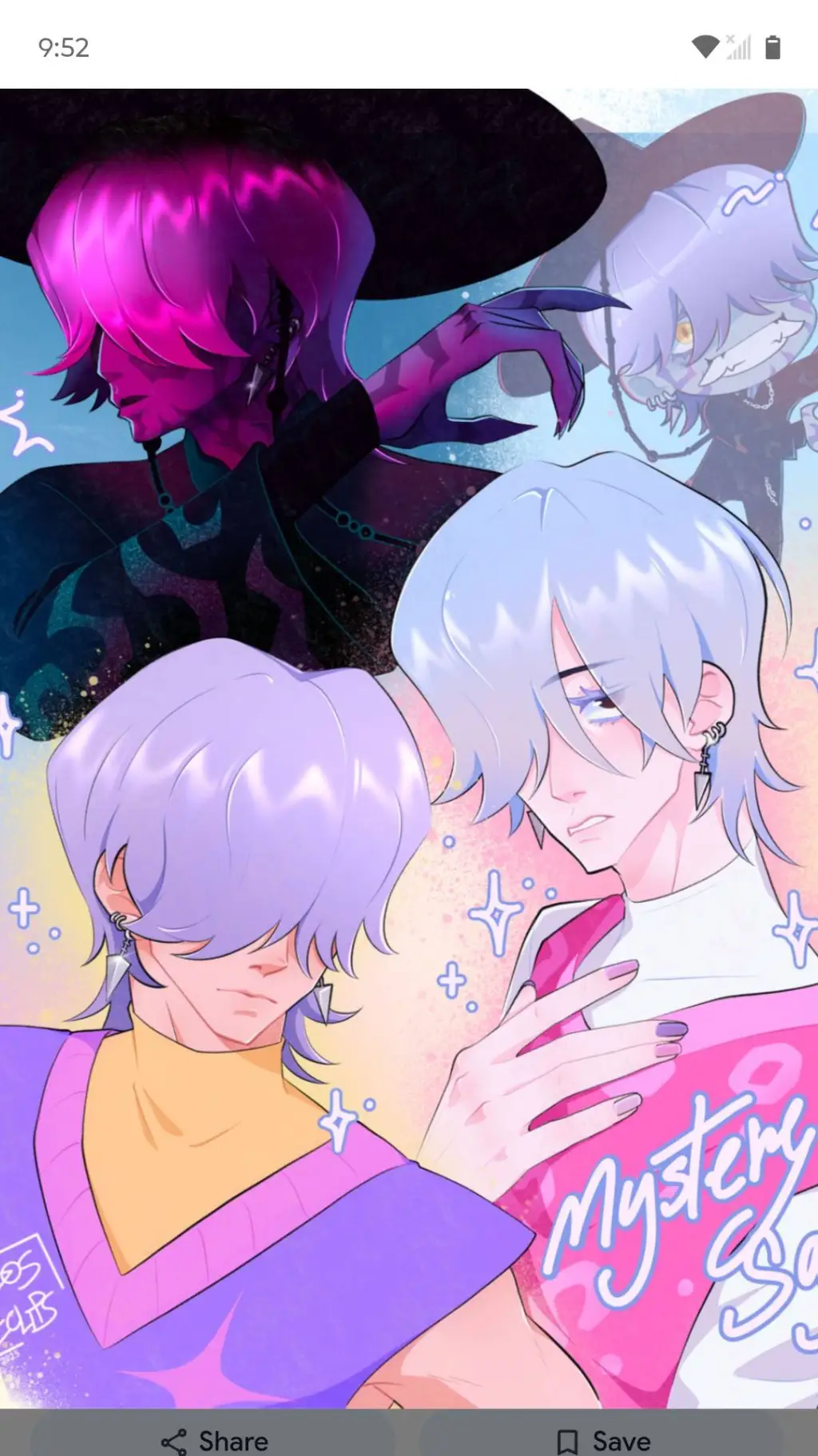 ai character: mystery saja  background