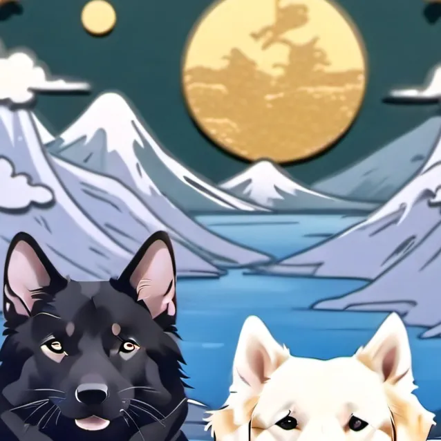 chat with ai character: black cat golden r