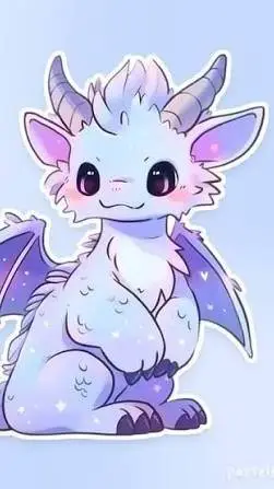 ai character: baby dragon background