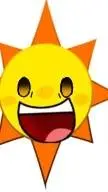 ai character: Mr sun background