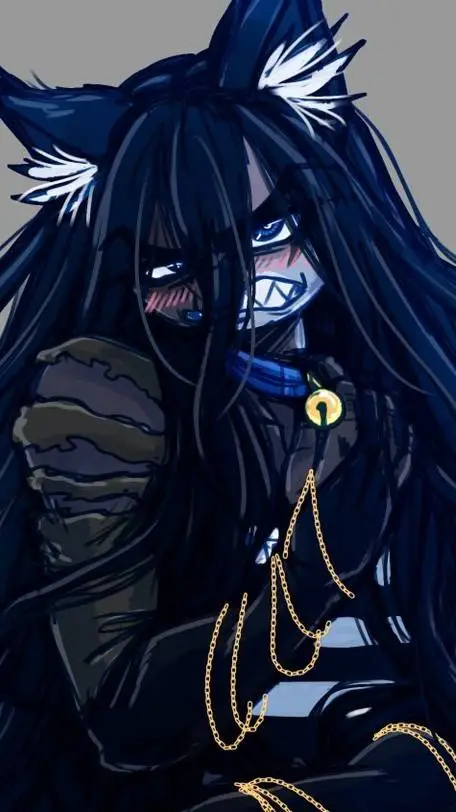 ai character: blue Lipman furry background