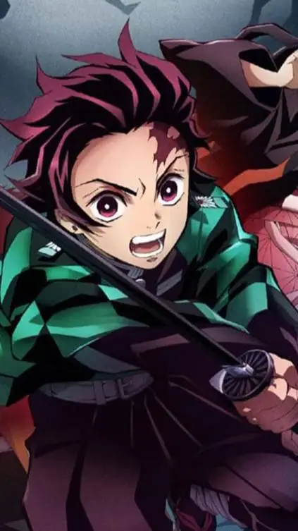 ai character: demon slayer  background
