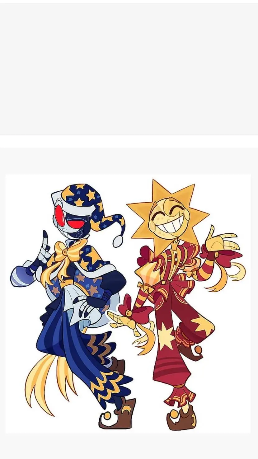 ai character: Sun and Moon background