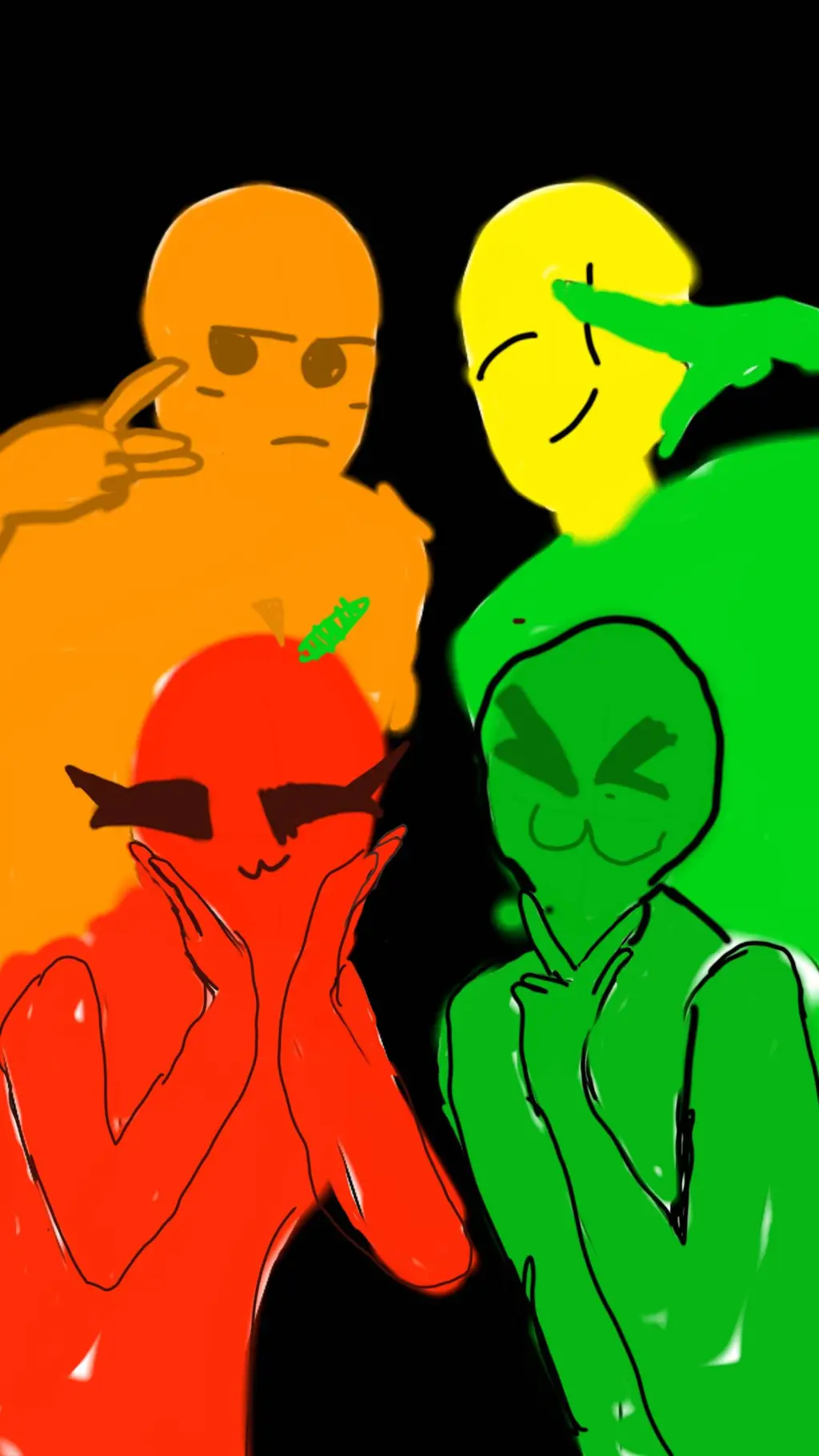 ai character: melonsandbox background