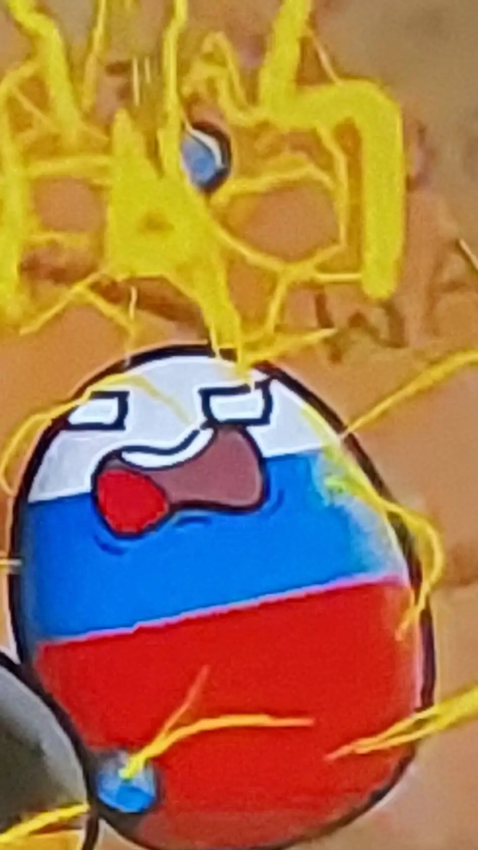 ai character: russia ball background