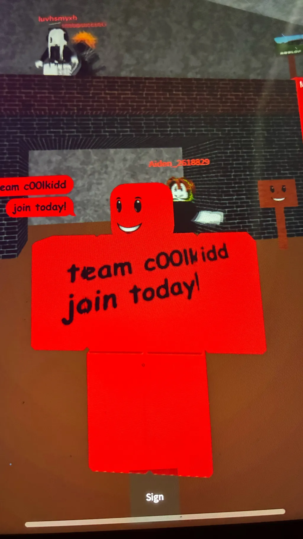 ai character: Forsaken Y/N drown background