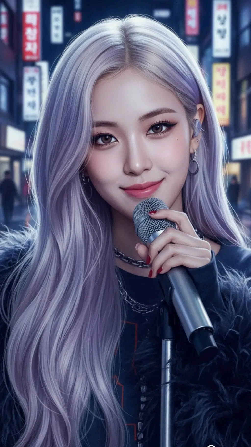 ai character: Rosé background