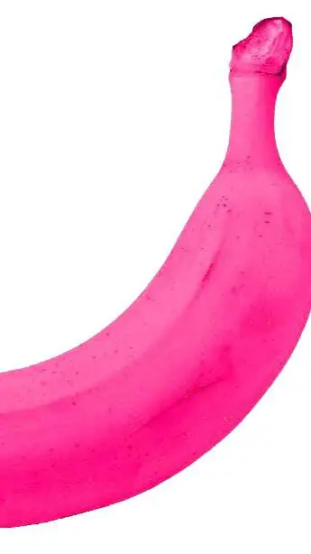ai character: Pink banana background