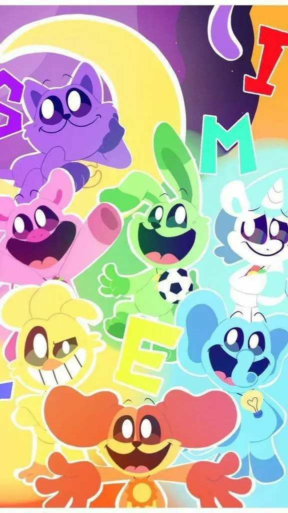 ai character: Smiling Critters background