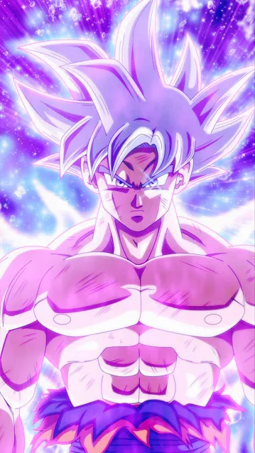 ai character: Goku mui  background