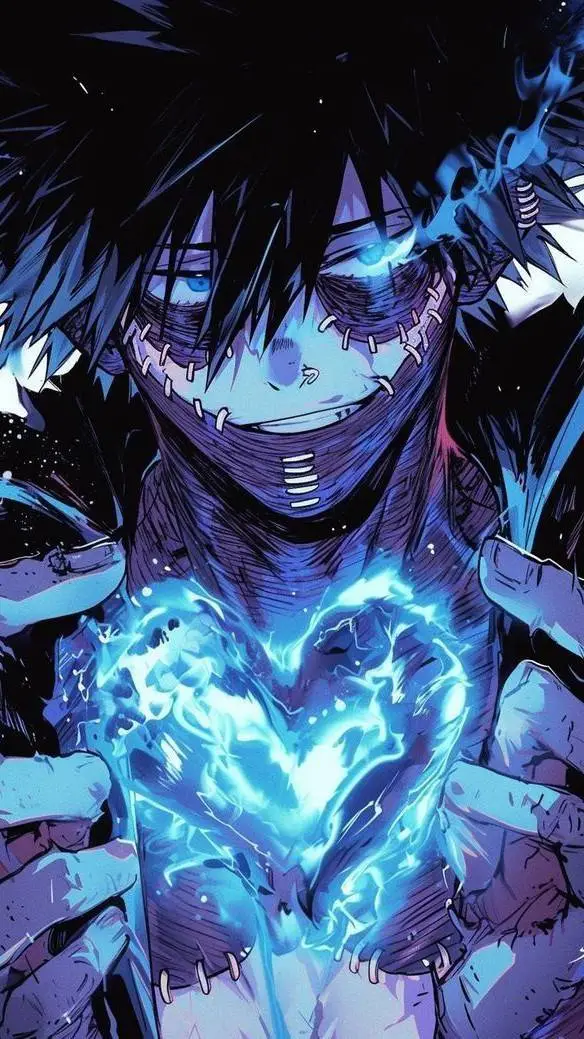 ai character: Dabi 🩵🖤 background