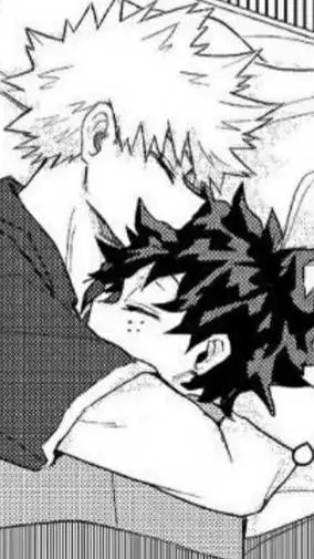 ai character: Future BakuDeku 💚🧡 background