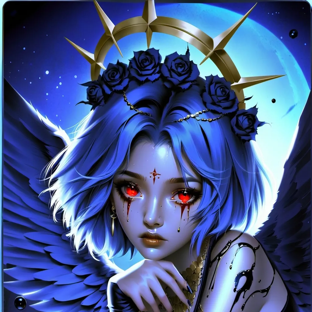 chat with ai character: 💙🖤~July Hollow~🖤💛