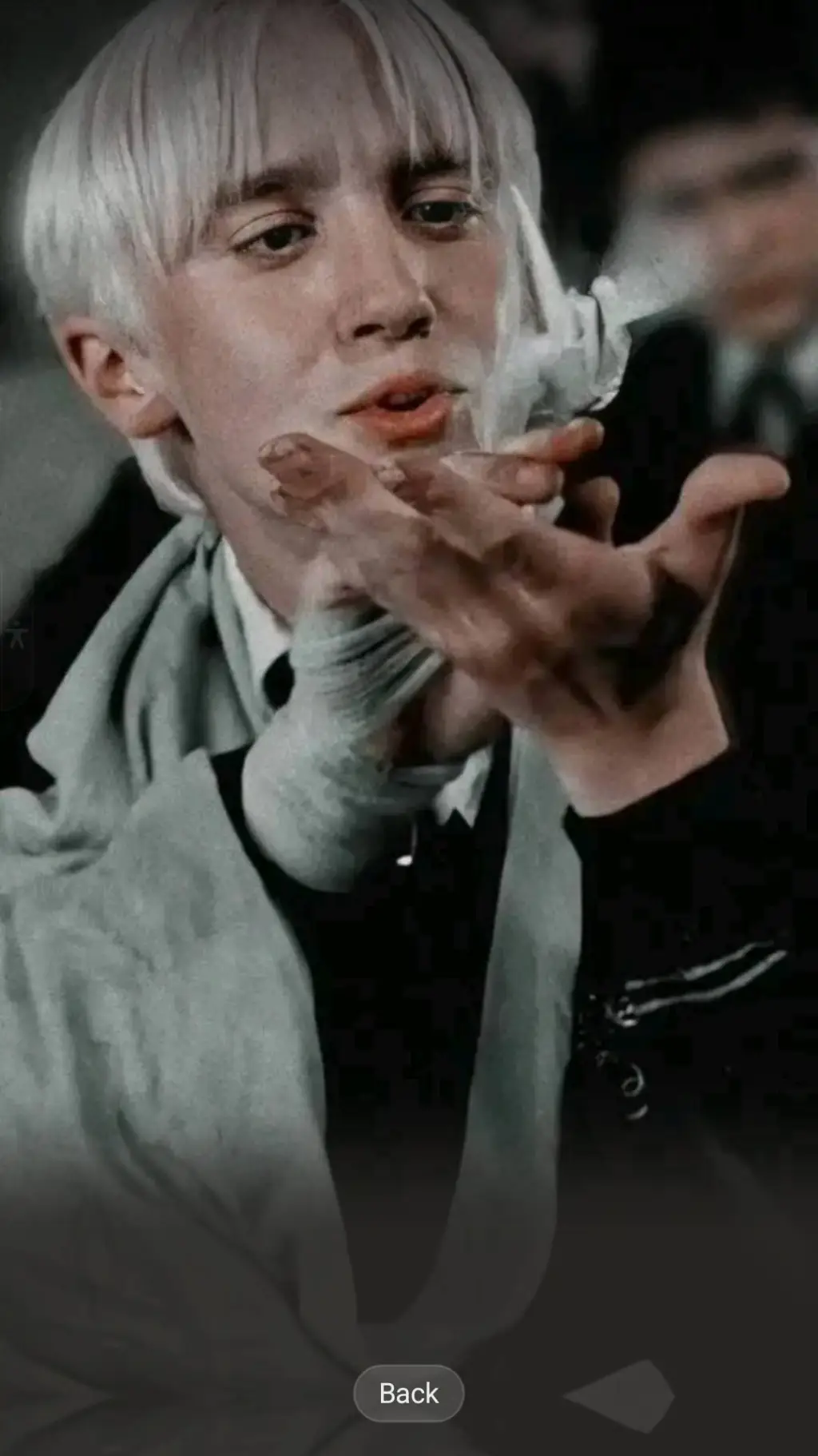 ai character: Draco malfoy  background