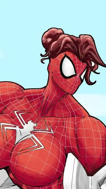 ai character: SPIDER WOMAN  background
