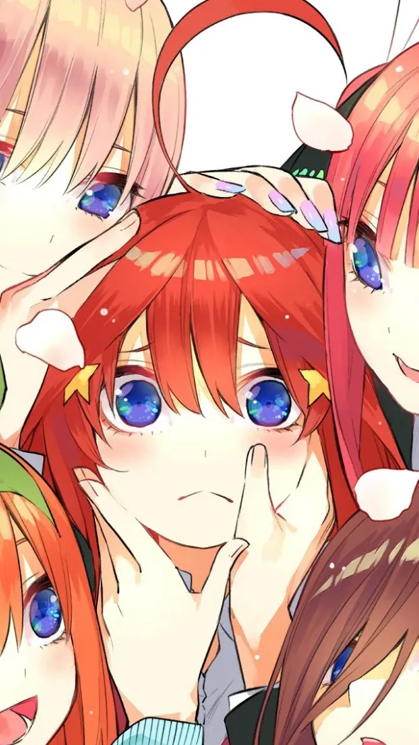 ai character: Las quintillizas  background