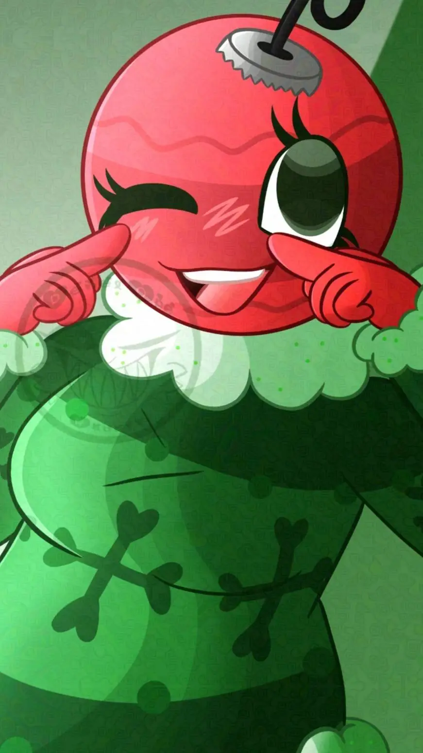 ai character: a perfect cristmas background