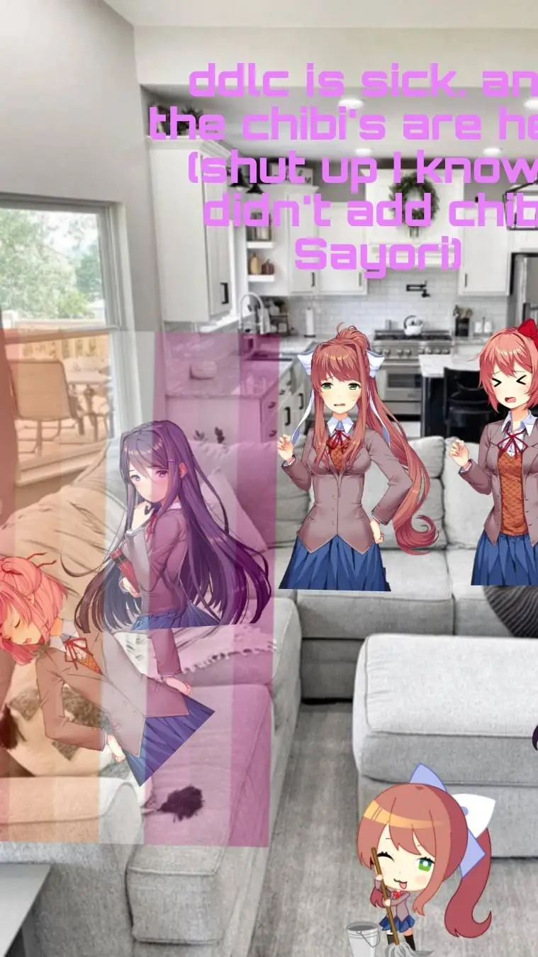 ai character: ddlc is sick! background