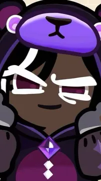 ai character: Dark cocoa cookie background