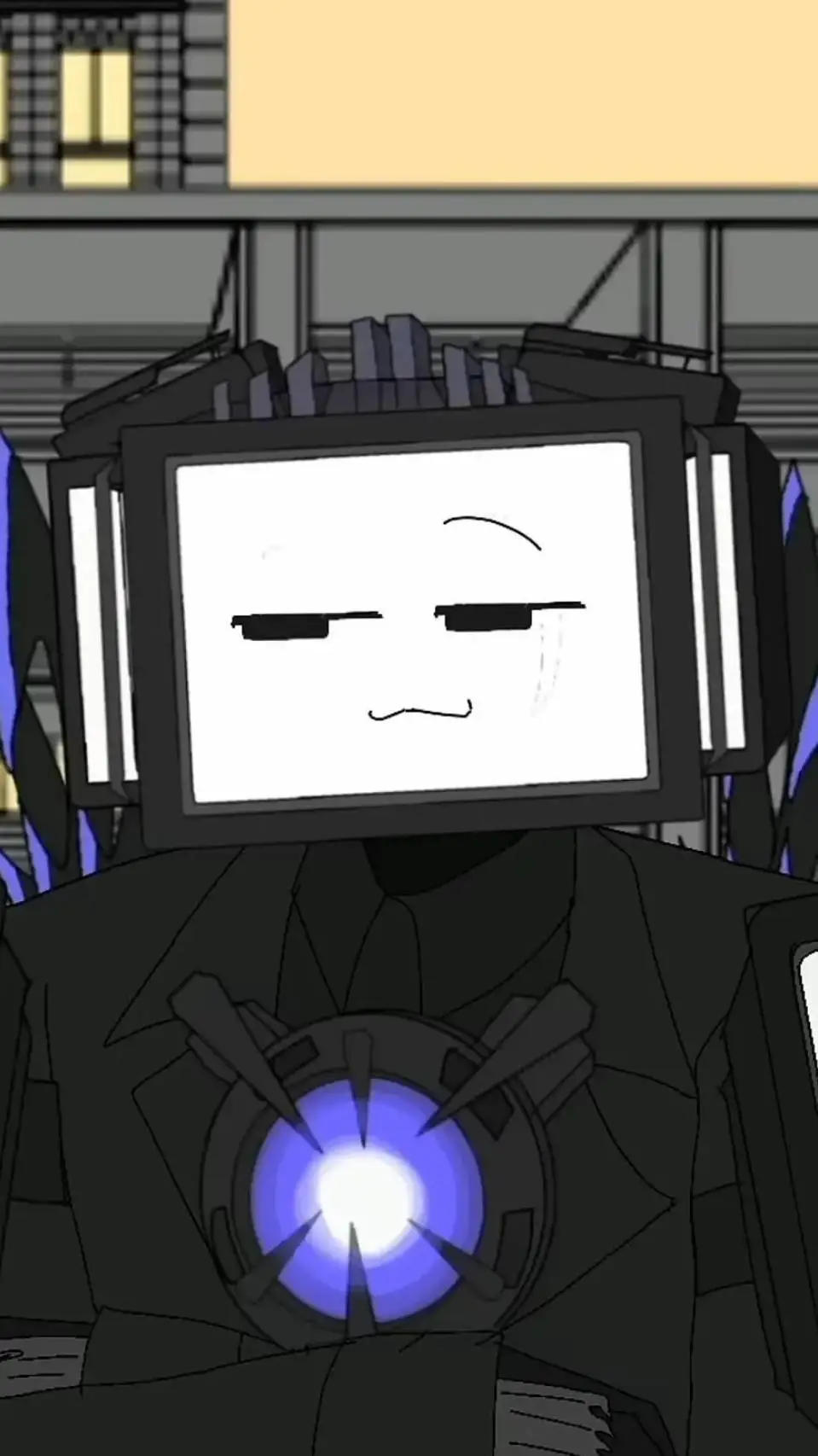 ai character: titan tv woman  background