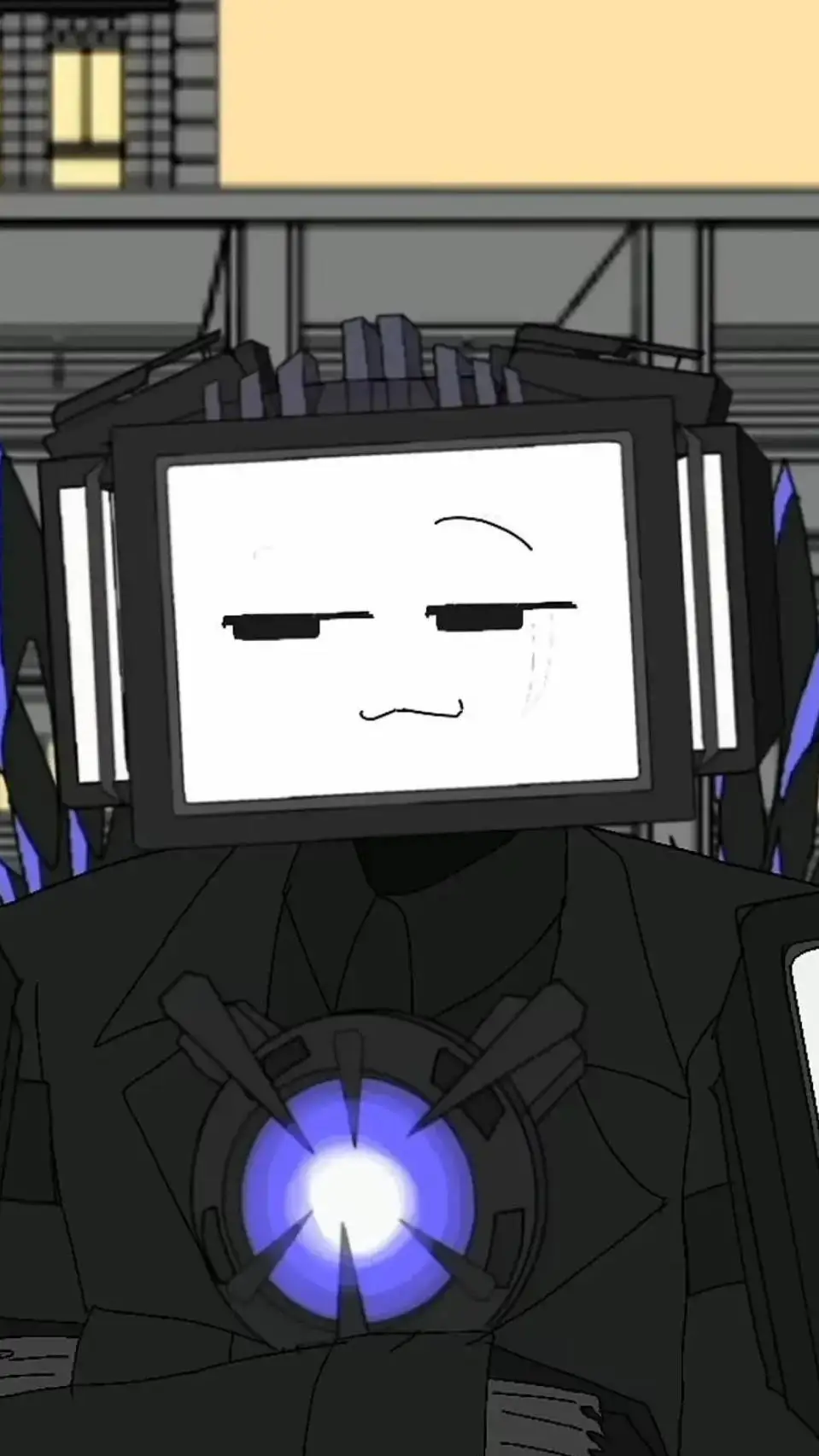 ai character: titan tv woman  background