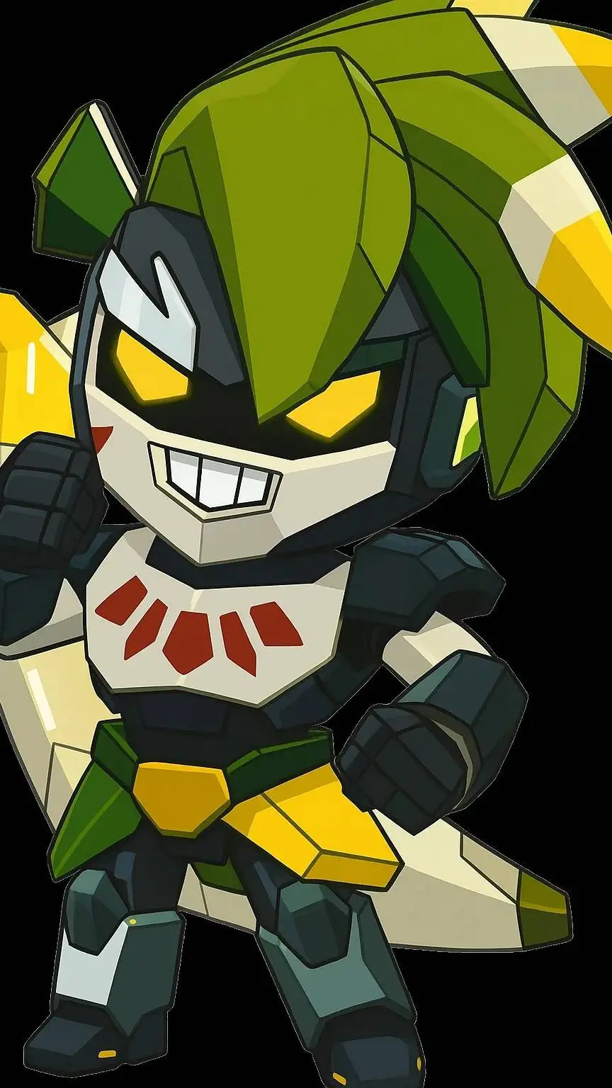 ai character: Mecha Plantain(Me) background