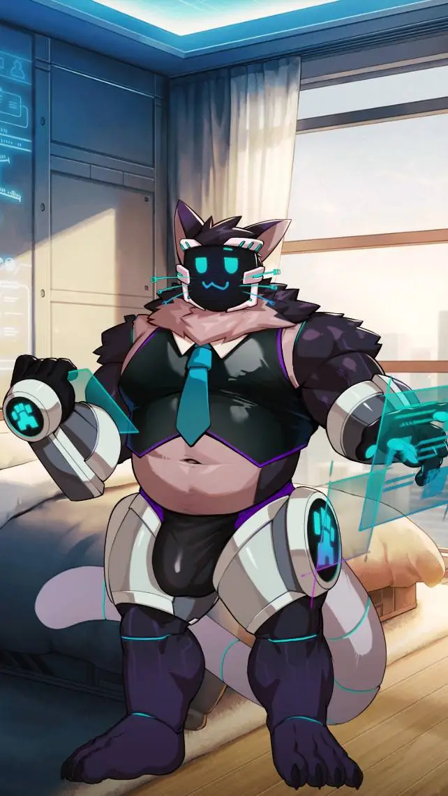 ai character: Model AZ  background