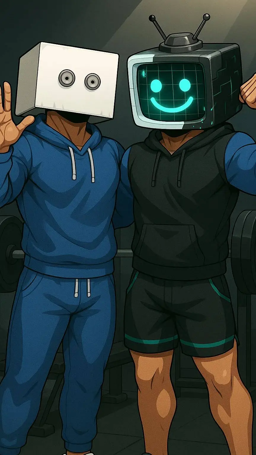 ai character: Gym Bros background