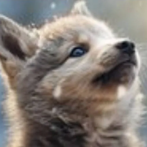 chat with ai character: abandoned wolf pup