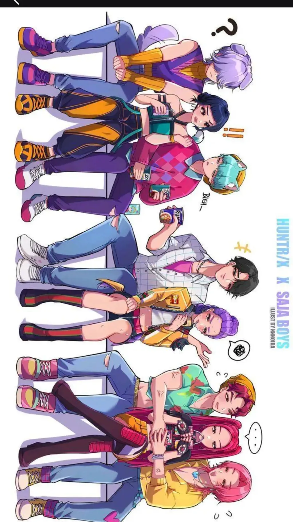 ai character: K-pop demon hunter background