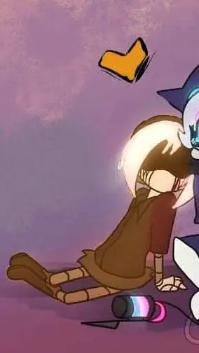 ai character: brown ghost uzi background