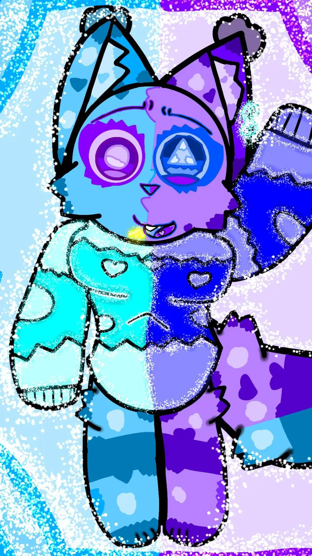 ai character: Ava💜🩵 background