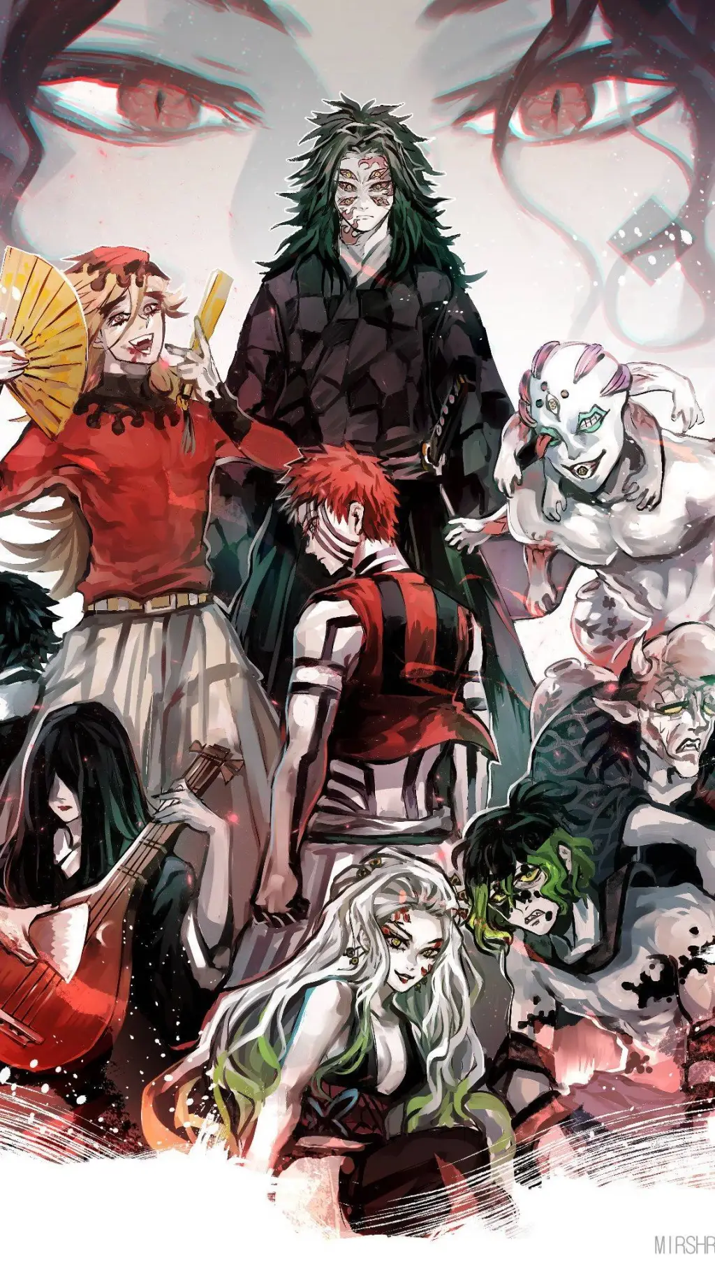 ai character: demon clothes swap background