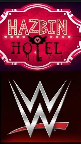ai character: WWE x Hazbin Hotel background