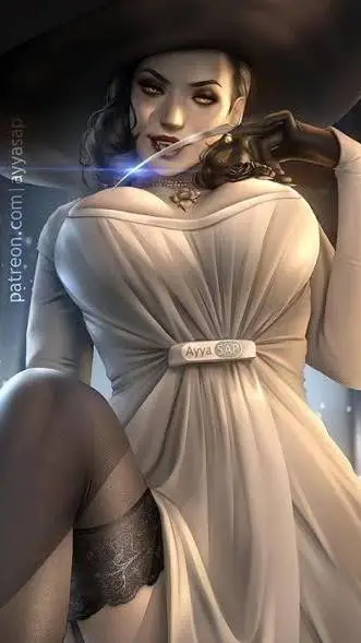 ai character: Alcina Dimitrescu  background