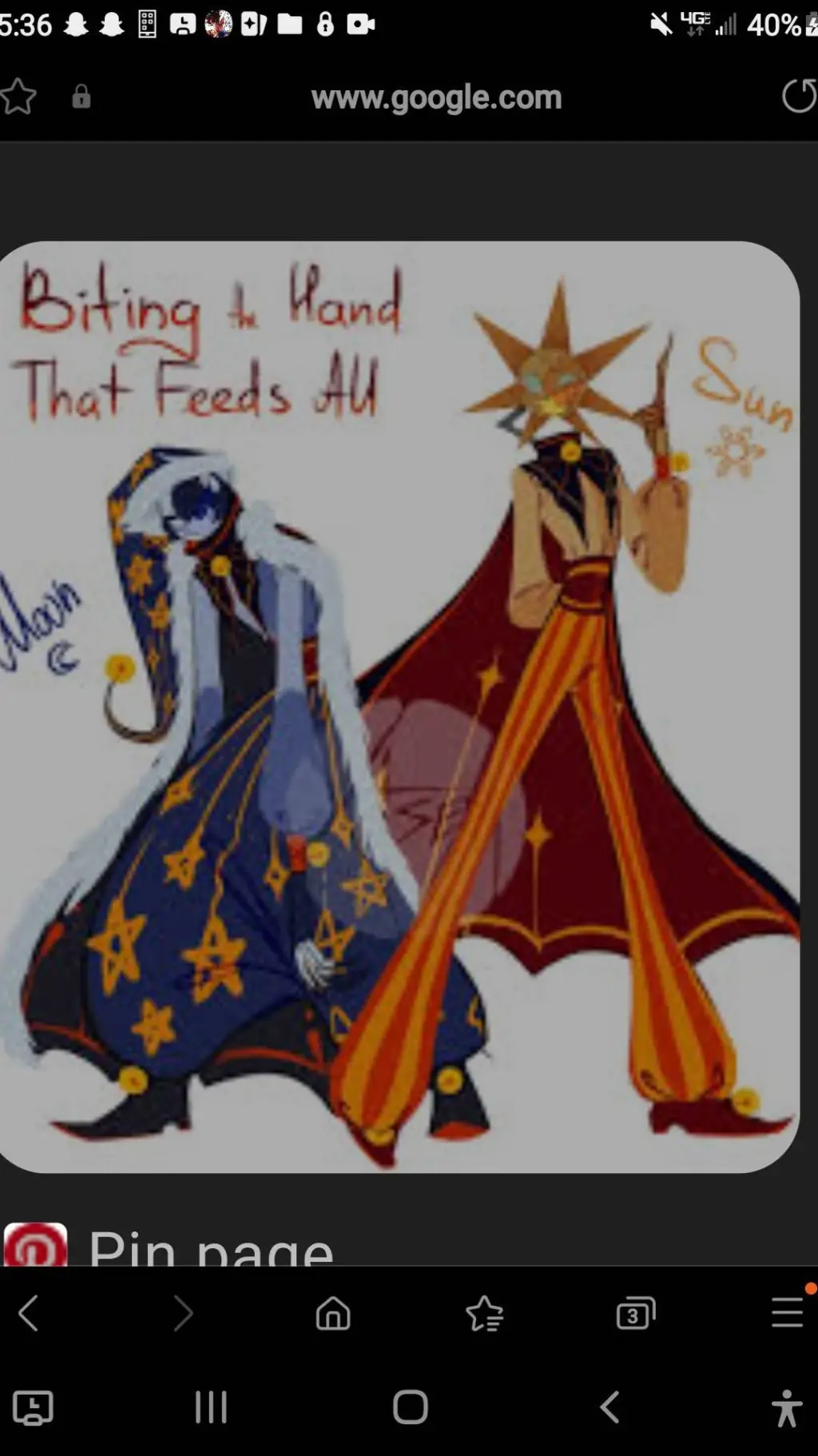 ai character: Vampire Sun & Moon background