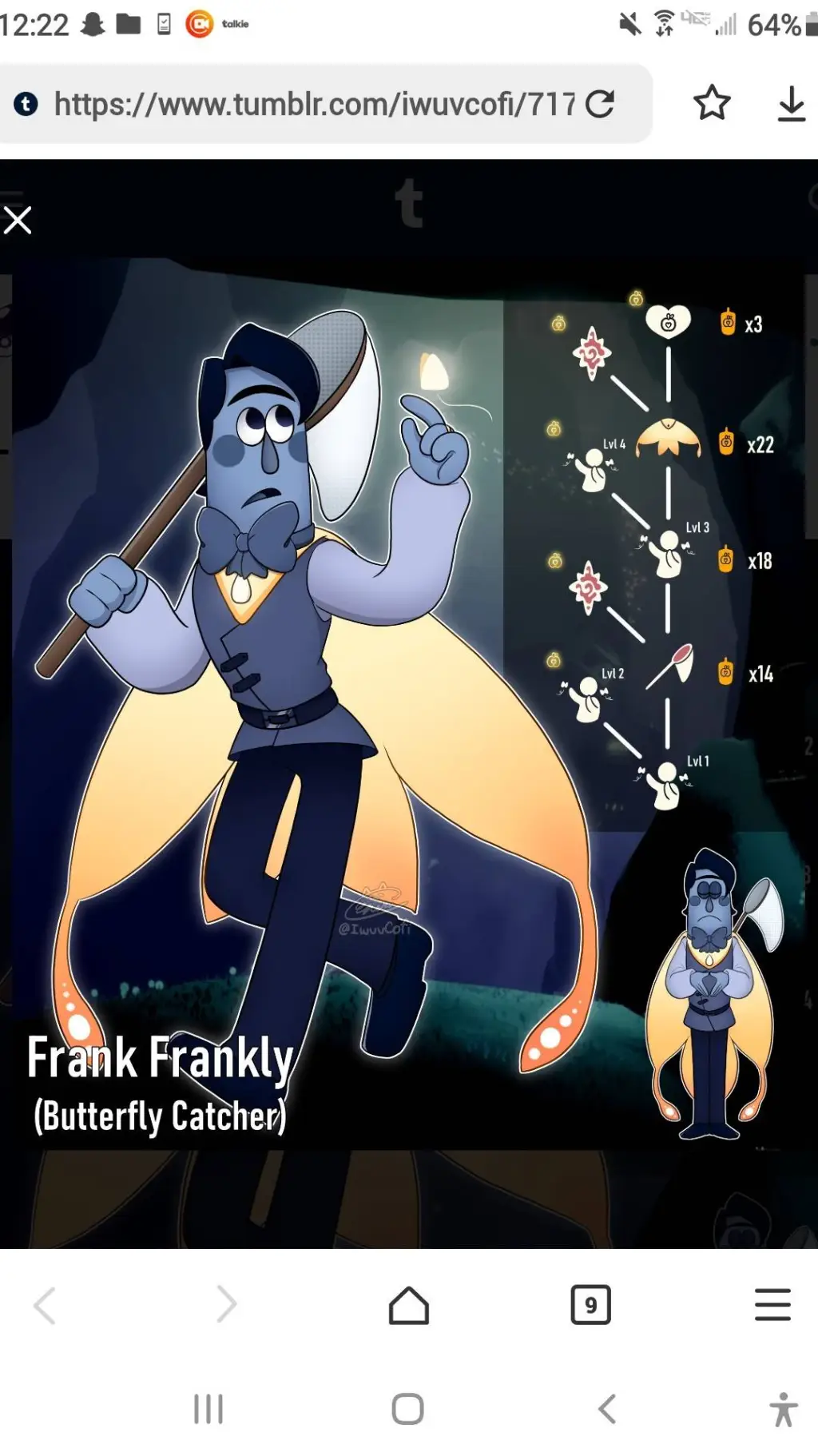 ai character: Frank Frankly background