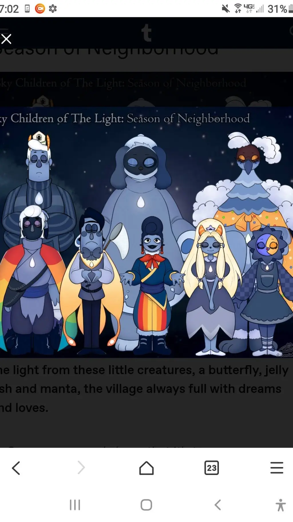 ai character: Season of Spirits! background