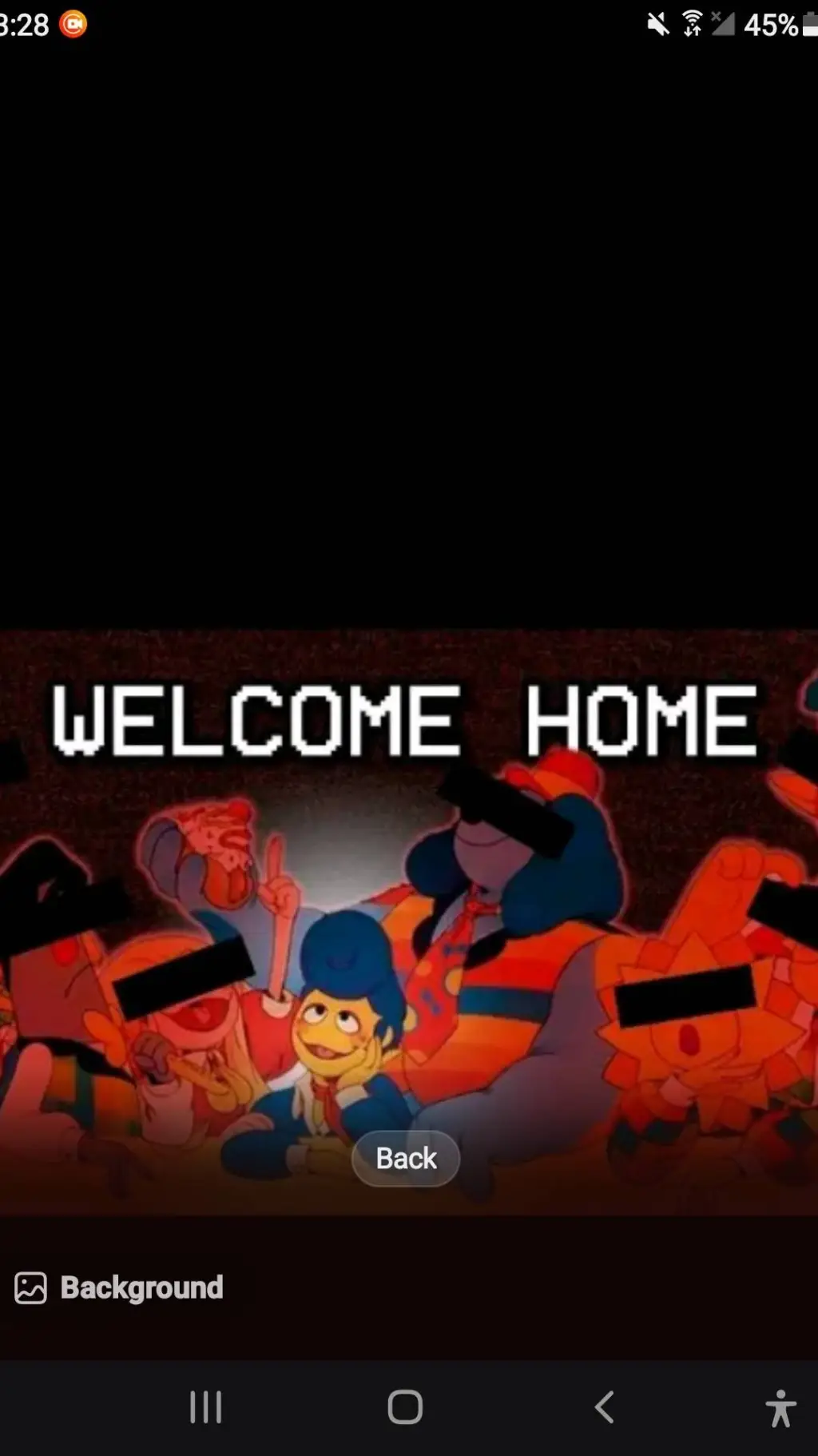 ai character: welcome home background