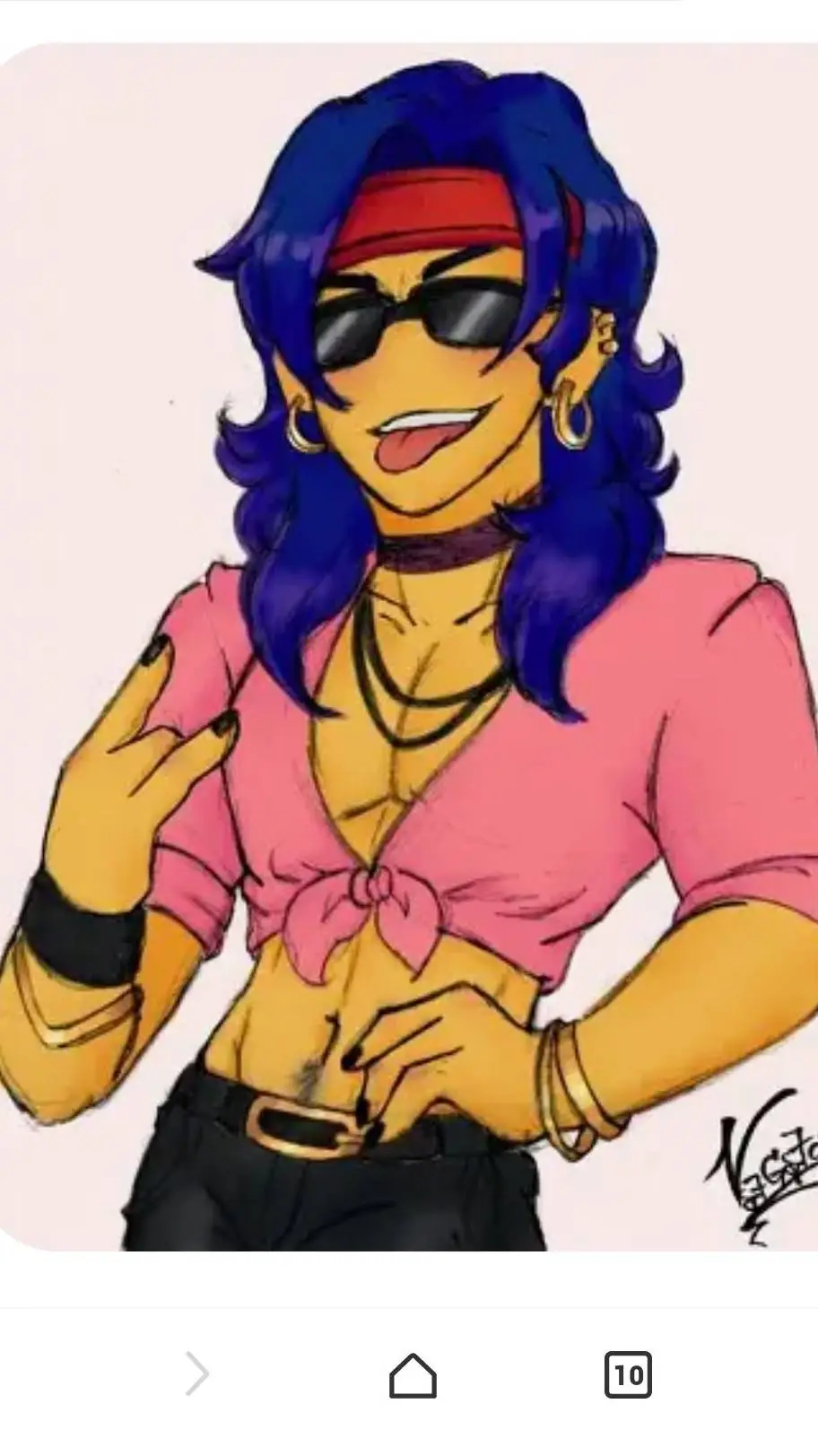 ai character: Rocker Wally background