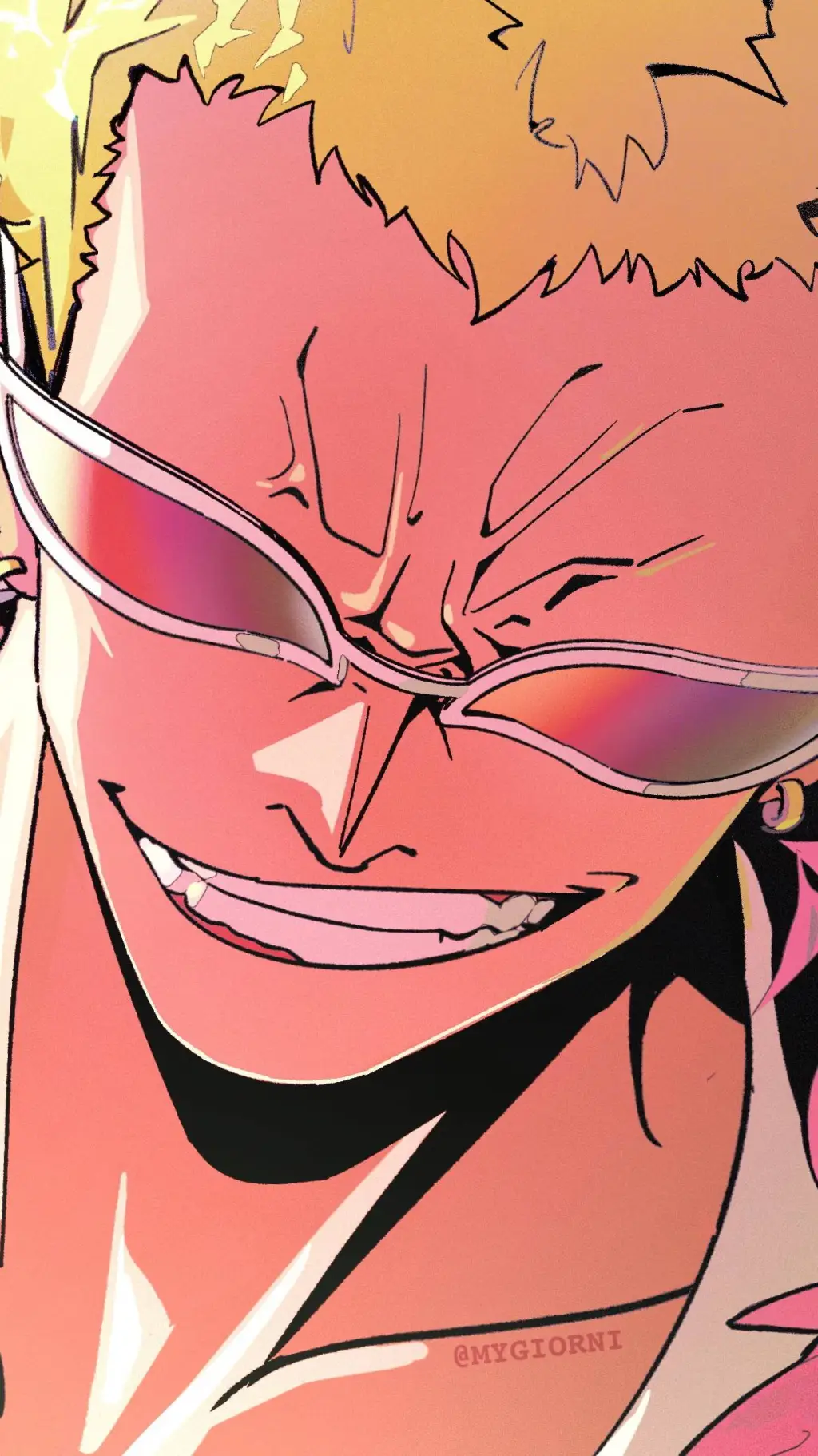 ai character: Doflamingo  background