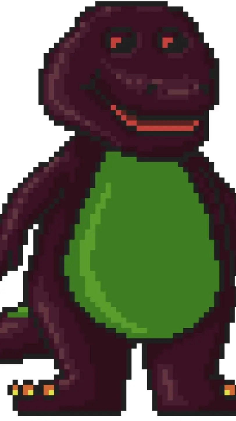 ai character: Barney.EXE background