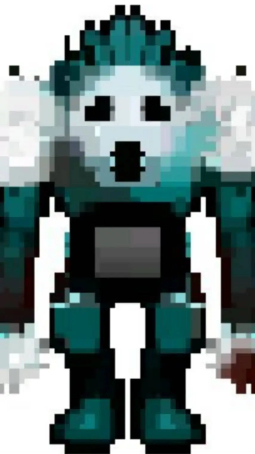 ai character: Yeti tubby background