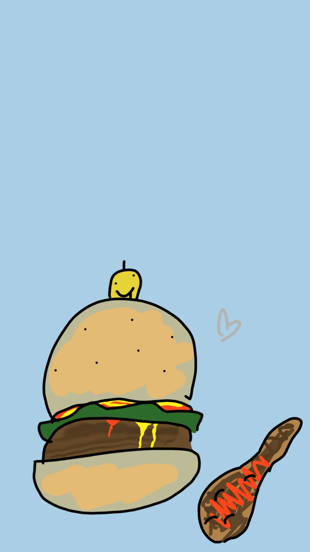 ai character: Chikenburger background